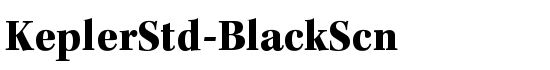 KeplerStd-BlackScn - Download Thousands of Free Fonts at FontZone.net