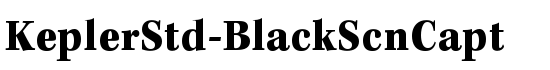 KeplerStd-BlackScnCapt - Download Thousands of Free Fonts at FontZone.net