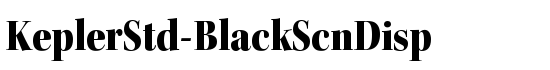 KeplerStd-BlackScnDisp - Download Thousands of Free Fonts at FontZone.net