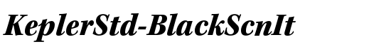 KeplerStd-BlackScnIt - Download Thousands of Free Fonts at FontZone.net