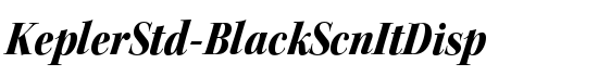 KeplerStd-BlackScnItDisp - Download Thousands of Free Fonts at FontZone.net