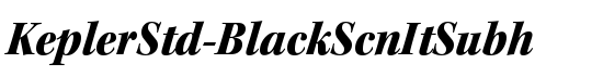 KeplerStd-BlackScnItSubh - Download Thousands of Free Fonts at FontZone.net