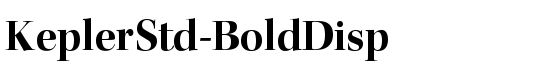 KeplerStd-BoldDisp - Download Thousands of Free Fonts at FontZone.net