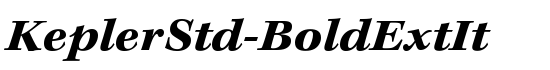 KeplerStd-BoldExtIt - Download Thousands of Free Fonts at FontZone.net