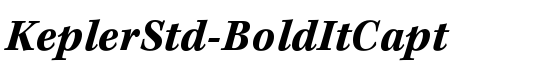 KeplerStd-BoldItCapt - Download Thousands of Free Fonts at FontZone.net