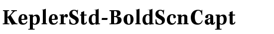 KeplerStd-BoldScnCapt - Download Thousands of Free Fonts at FontZone.net