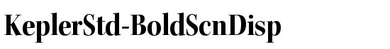 KeplerStd-BoldScnDisp - Download Thousands of Free Fonts at FontZone.net