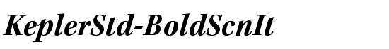 KeplerStd-BoldScnIt - Download Thousands of Free Fonts at FontZone.net