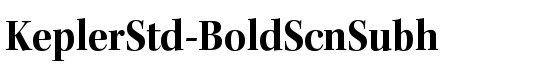KeplerStd-BoldScnSubh - Download Thousands of Free Fonts at FontZone.net
