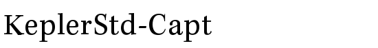 KeplerStd-Capt - Download Thousands of Free Fonts at FontZone.net