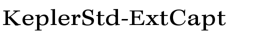 KeplerStd-ExtCapt - Download Thousands of Free Fonts at FontZone.net