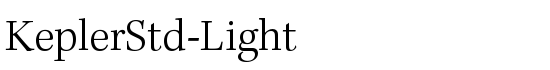 KeplerStd-Light - Download Thousands of Free Fonts at FontZone.net