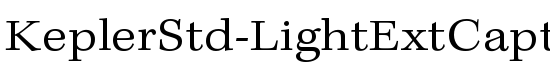 KeplerStd-LightExtCapt - Download Thousands of Free Fonts at FontZone.net