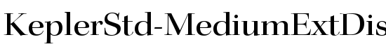 KeplerStd-MediumExtDisp - Download Thousands of Free Fonts at FontZone.net