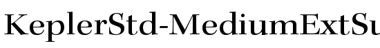 KeplerStd-MediumExtSubh - Download Thousands of Free Fonts at FontZone.net