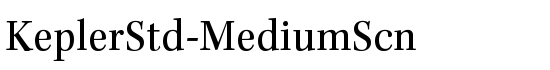 KeplerStd-MediumScn - Download Thousands of Free Fonts at FontZone.net