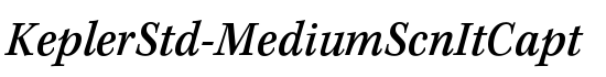 KeplerStd-MediumScnItCapt - Download Thousands of Free Fonts at FontZone.net
