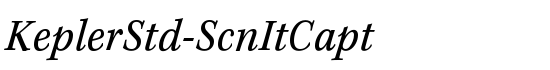 KeplerStd-ScnItCapt - Download Thousands of Free Fonts at FontZone.net