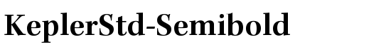 KeplerStd-Semibold - Download Thousands of Free Fonts at FontZone.net