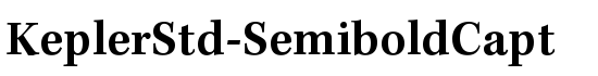 KeplerStd-SemiboldCapt - Download Thousands of Free Fonts at FontZone.net
