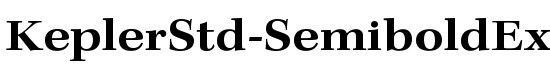 KeplerStd-SemiboldExt - Download Thousands of Free Fonts at FontZone.net
