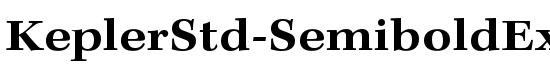 KeplerStd-SemiboldExtCapt - Download Thousands of Free Fonts at FontZone.net