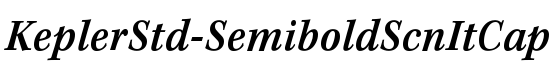 KeplerStd-SemiboldScnItCapt - Download Thousands of Free Fonts at FontZone.net