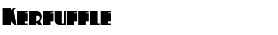 Kerfuffle - Download Thousands of Free Fonts at FontZone.net