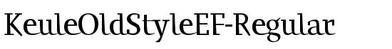 KeuleOldStyleEF-Regular - Download Thousands of Free Fonts at FontZone.net