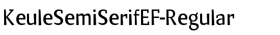 KeuleSemiSerifEF-Regular - Download Thousands of Free Fonts at FontZone.net