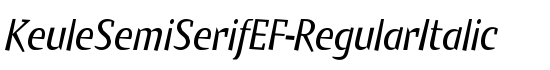 KeuleSemiSerifEF-RegularItalic - Download Thousands of Free Fonts at FontZone.net