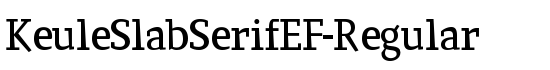 KeuleSlabSerifEF-Regular - Download Thousands of Free Fonts at FontZone.net