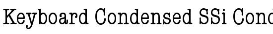 Keyboard Condensed SSi Condensed - Download Thousands of Free Fonts at FontZone.net