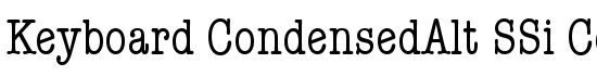 Keyboard CondensedAlt SSi Condensed Alternate - Download Thousands of Free Fonts at FontZone.net