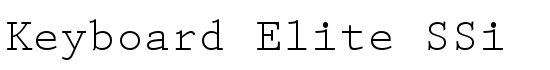 Keyboard Elite SSi - Download Thousands of Free Fonts at FontZone.net