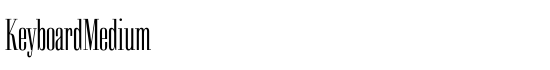 KeyboardMedium - Download Thousands of Free Fonts at FontZone.net