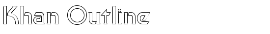 Khan Outline - Download Thousands of Free Fonts at FontZone.net