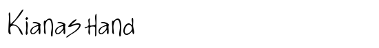 KianasHand - Download Thousands of Free Fonts at FontZone.net