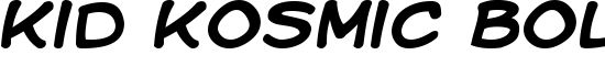 Kid Kosmic Bold - Download Thousands of Free Fonts at FontZone.net