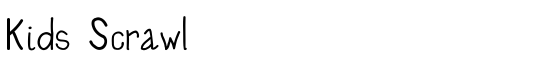 Kids Scrawl - Download Thousands of Free Fonts at FontZone.net