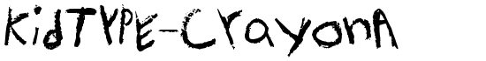 KidTYPE-CrayonA - Download Thousands of Free Fonts at FontZone.net