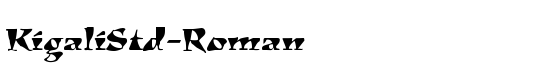 KigaliStd-Roman - Download Thousands of Free Fonts at FontZone.net