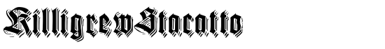 KilligrewStacatto - Download Thousands of Free Fonts at FontZone.net