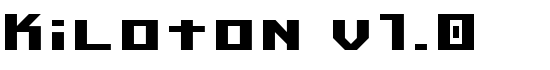 Kiloton v1.0 - Download Thousands of Free Fonts at FontZone.net