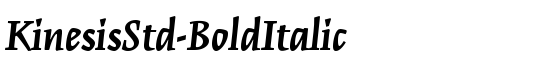 KinesisStd-BoldItalic - Download Thousands of Free Fonts at FontZone.net