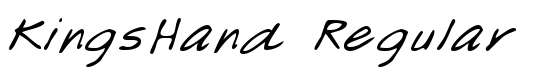 KingsHand Regular - Download Thousands of Free Fonts at FontZone.net
