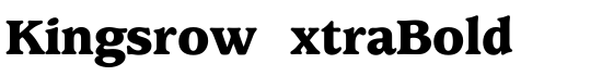 KingsrowExtraBold - Download Thousands of Free Fonts at FontZone.net