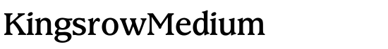 KingsrowMedium - Download Thousands of Free Fonts at FontZone.net