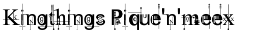 Kingthings Pique'n'meex - Download Thousands of Free Fonts at FontZone.net