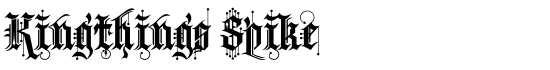 Kingthings Spike - Download Thousands of Free Fonts at FontZone.net